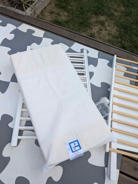 Photo of free White wooden cot (Old Basing RG24) #2