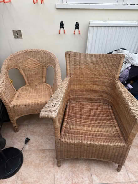 Photo of free 2 x wicker chairs (Odd Down BA2) #1