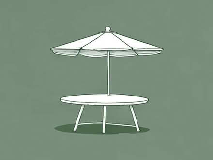 Photo of Garden table with a parasole hole (Rowley Hill HD8) #1