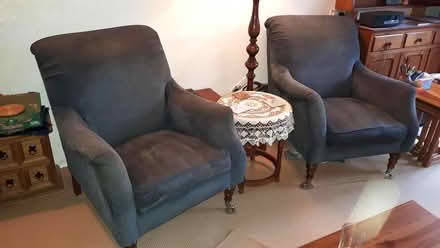 Photo of free 2 Wing Back chairs. High Quality. (Lower Gabwell TQ12) #1