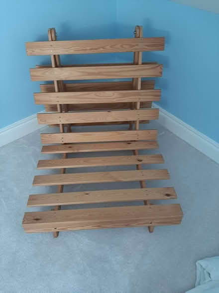 Photo of free Wooden Futon Frame (Delgany) #1