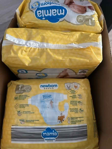 Photo of free Mamia Nappies Size 1 Newborn (Bartley Green B32) #2
