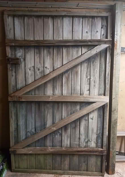Photo of free old wooden gate and post (Stroud GL5) #2