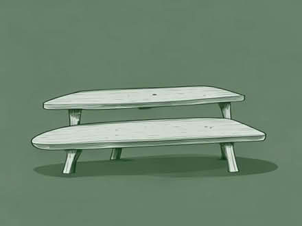 Photo of free six foot wooden fold flat ex military tables (Liss Forest GU33) #1