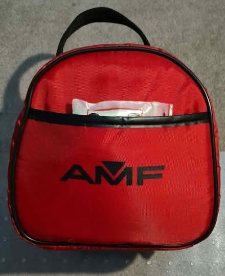 Photo of free Personal Bowling Ball and bag - fits my hand - see hand pic (Hambledon GU8) #2