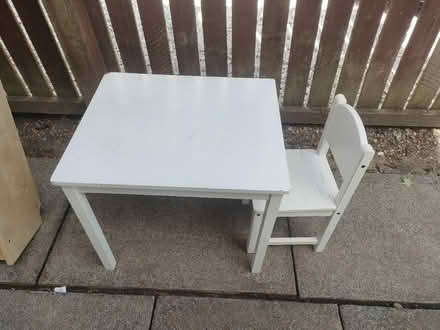 Photo of free Toddler table and chair, well used (G62, Milngavie) #1
