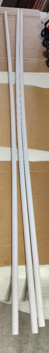 Photo of free 3 white plastic tubes, 45" long (Saugus) #1
