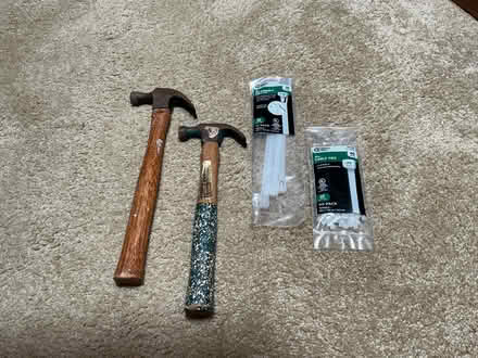 Photo of free 2 Used Hammers & Cable Ties (Lucas Valley) #1