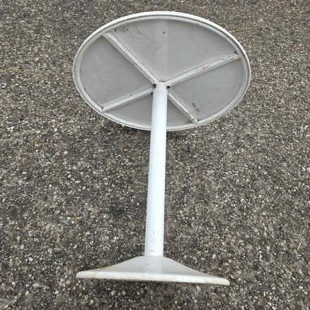 Photo of free Metal pedestal table (Mountain View) #2