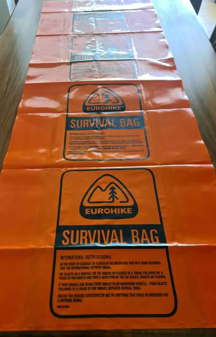 Photo of free Eurohike survival bag (Thames Ditton KT7) #1
