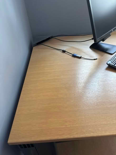 Photo of free Large corner desk (desk only) (AL4 Wheathampstead) #3