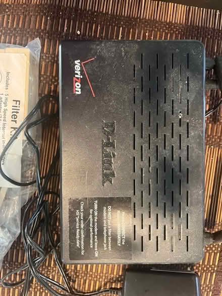 Photo of free Verizon router, misc cables (200th block off 13Th St SE) #2