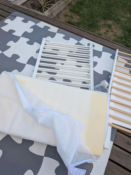 Photo of free White wooden cot (Old Basing RG24) #3