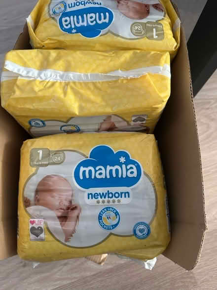 Photo of free Mamia Nappies Size 1 Newborn (Bartley Green B32) #1