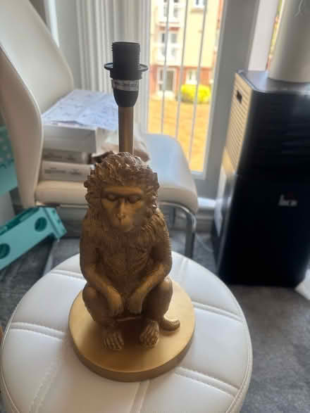 Photo of free Table lamp gold monkey (Spalding PE11) #2