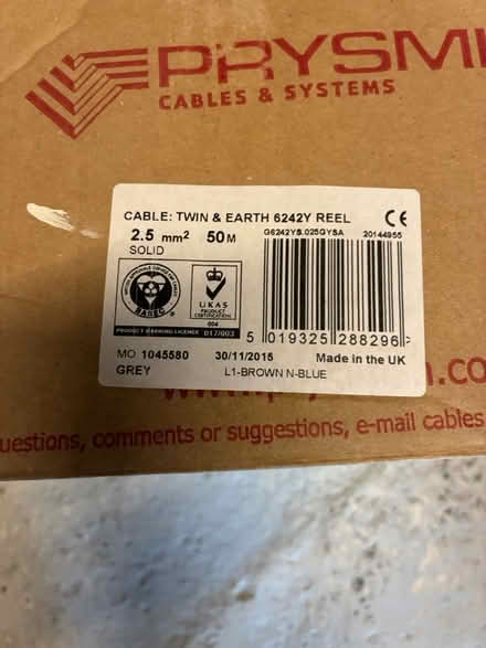 Photo of free Electrical wire (East Malling ME19) #3