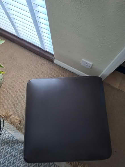 Photo of free Brown leather foot rest (Petersfield CB1) #2