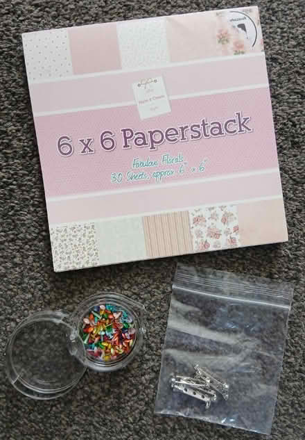 Photo of free Craft Bits inc Tiny Split Pins, Brooch Bars, Paperstack (Tyseley B11) #1