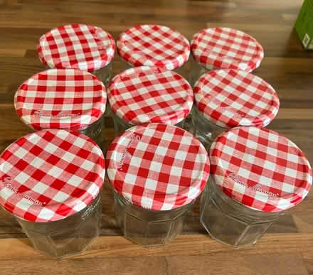 Photo of free Empty jam jars from Bonne Maman 370gr (Surbiton KT6) #1