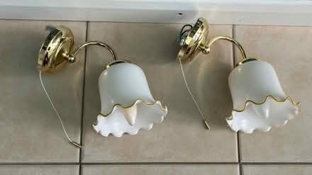 Photo of free Pair of Ornate Wall Lights (Buckskin RG22) #1