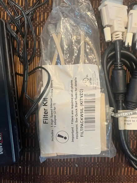 Photo of free Verizon router, misc cables (200th block off 13Th St SE) #3