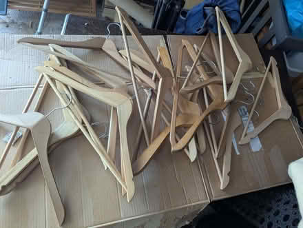 Photo of free Wooden Coat hangers (Dunkerton BA2) #1
