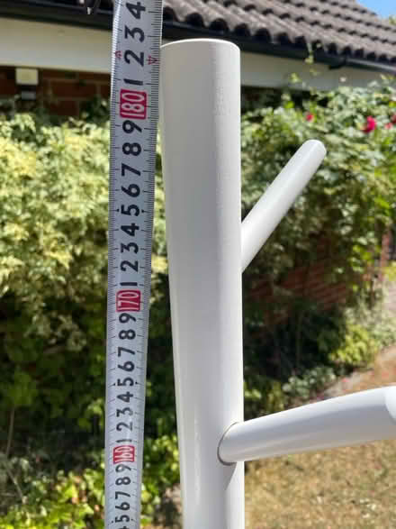 Photo of free White wooden coat stand (Chineham Basingstoke RG24) #1