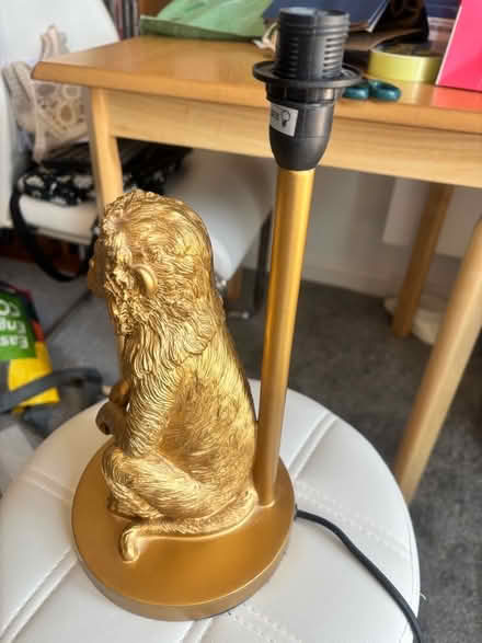 Photo of free Table lamp gold monkey (Spalding PE11) #1