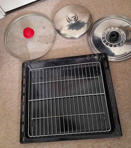 Photo of free Pot lids, oven tray (South Acton) #1