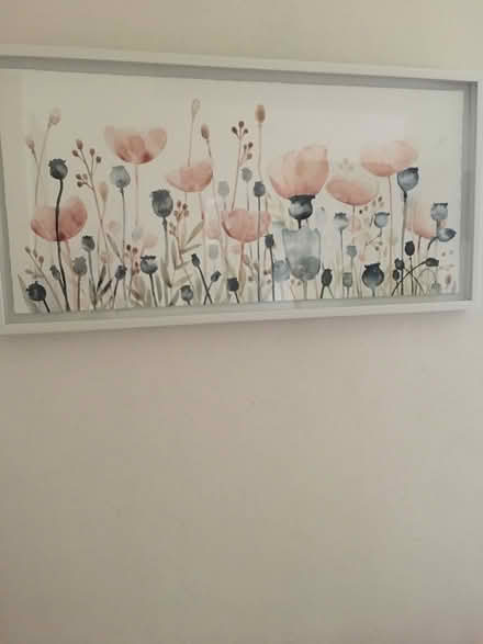 Photo of free Floral Wall Art & High Stool (Robinson & Harpersville) #1