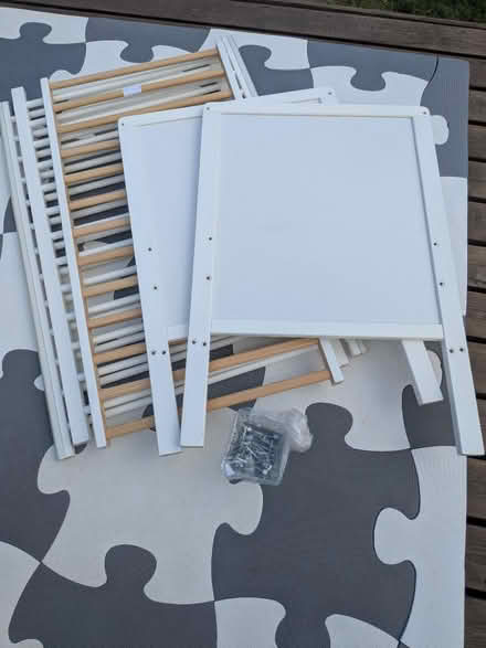 Photo of free White wooden cot (Old Basing RG24) #1