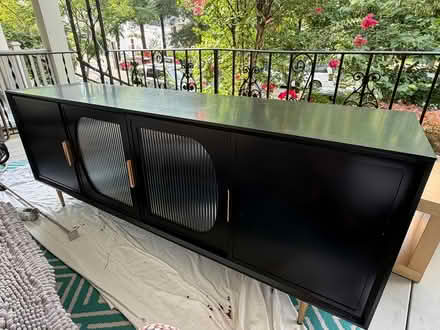 Photo of free Black media console gold hware (Brightwood Park/Petworth DC) #1