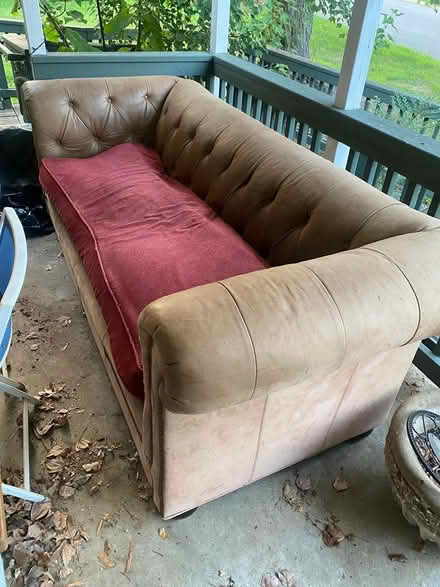 Photo of free Large Leather Couch (Alexandria, Fairfax County) #1