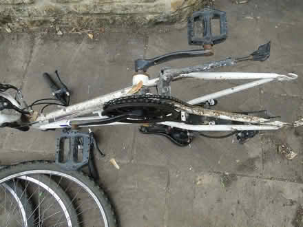 Photo of free Bicycles - two bicycle frames and 4x 26 inch wheels (Earls Barton NN6) #3
