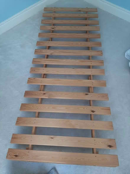 Photo of free Wooden Futon Frame (Delgany) #2