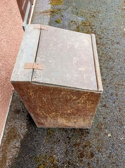 Photo of free Wooden chest with sloping, hinged lid (Nailsea BS21) #1