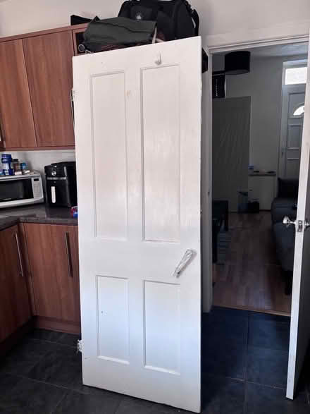 Photo of free 2 wooden doors (Abraham Heights LA1) #2