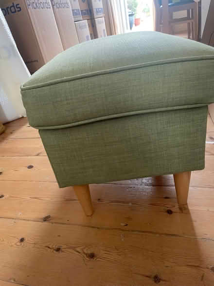 Photo of free IKEA wingback armchair and matching footstool (Greenwich SE10) #2