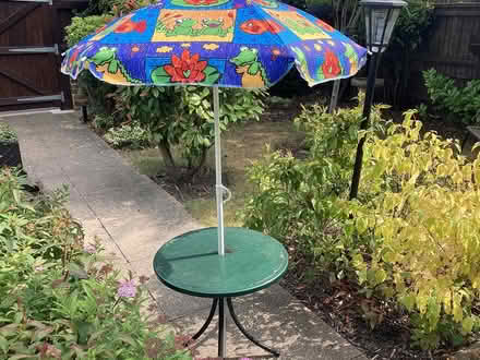 Photo of free Child’s table and parasol (Bearwood BH11) #1