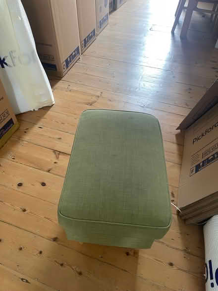 Photo of free IKEA wingback armchair and matching footstool (Greenwich SE10) #4