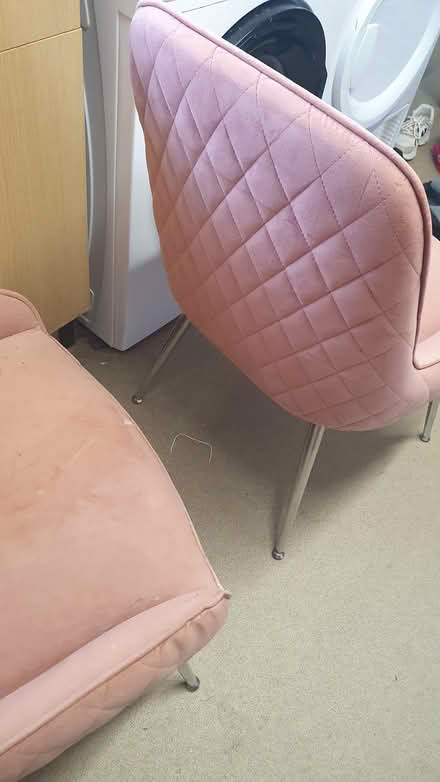 Photo of free 2 blush pink chairs (Bromsgrove B61) #1
