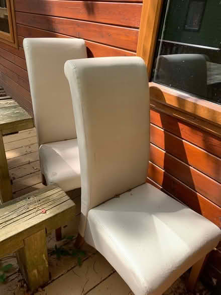 Photo of free Cream dining chairs x2 (Troutbeck Bridge LA23) #2