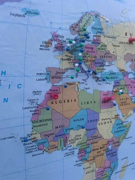 Photo of free World map framed picture (Green End HP1) #1