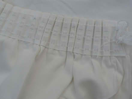 Photo of free 1 pair (2) cream cotton/polyester curtains L52" W86" (#2) (Kempsey WR5) #3
