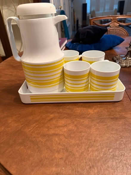 Photo of free Thermal pitcher, coffee mugs, tray (Dobbs Ferry, NY) #1
