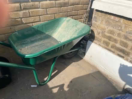 Photo of free Green Wheelbarrow – Almost New (Watford) #1