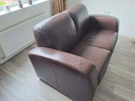 Photo of free 2 seater Leather sofa (West Lothian EH52) #2
