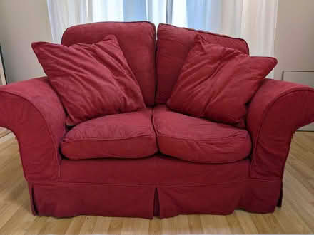 Photo of free Red two seater sofa (Lady Bay NG2) #1