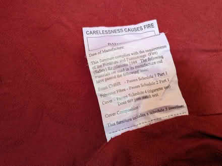 Photo of free Red two seater sofa (Lady Bay NG2) #3