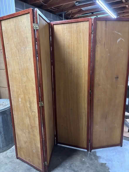 Photo of free Wooden 4 panel room divider (Cox Mill Rd., Gordonsville) #1